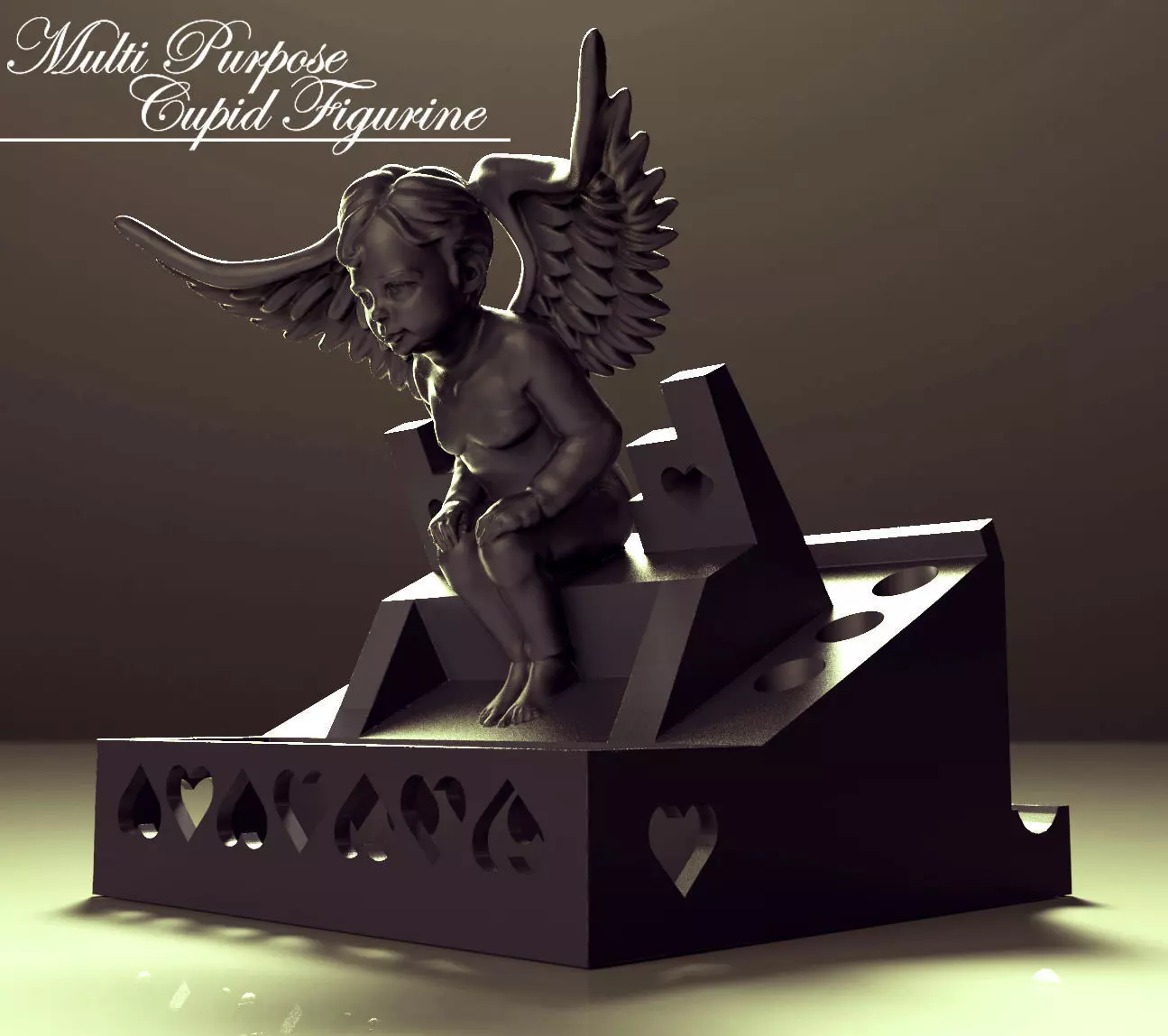Multi Purpose Cupid Figurine 3D print model_0