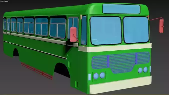 Lanka Ashok Leyland Bus body - Base model 3D model