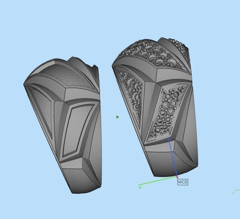 ring gold 3D print model_7