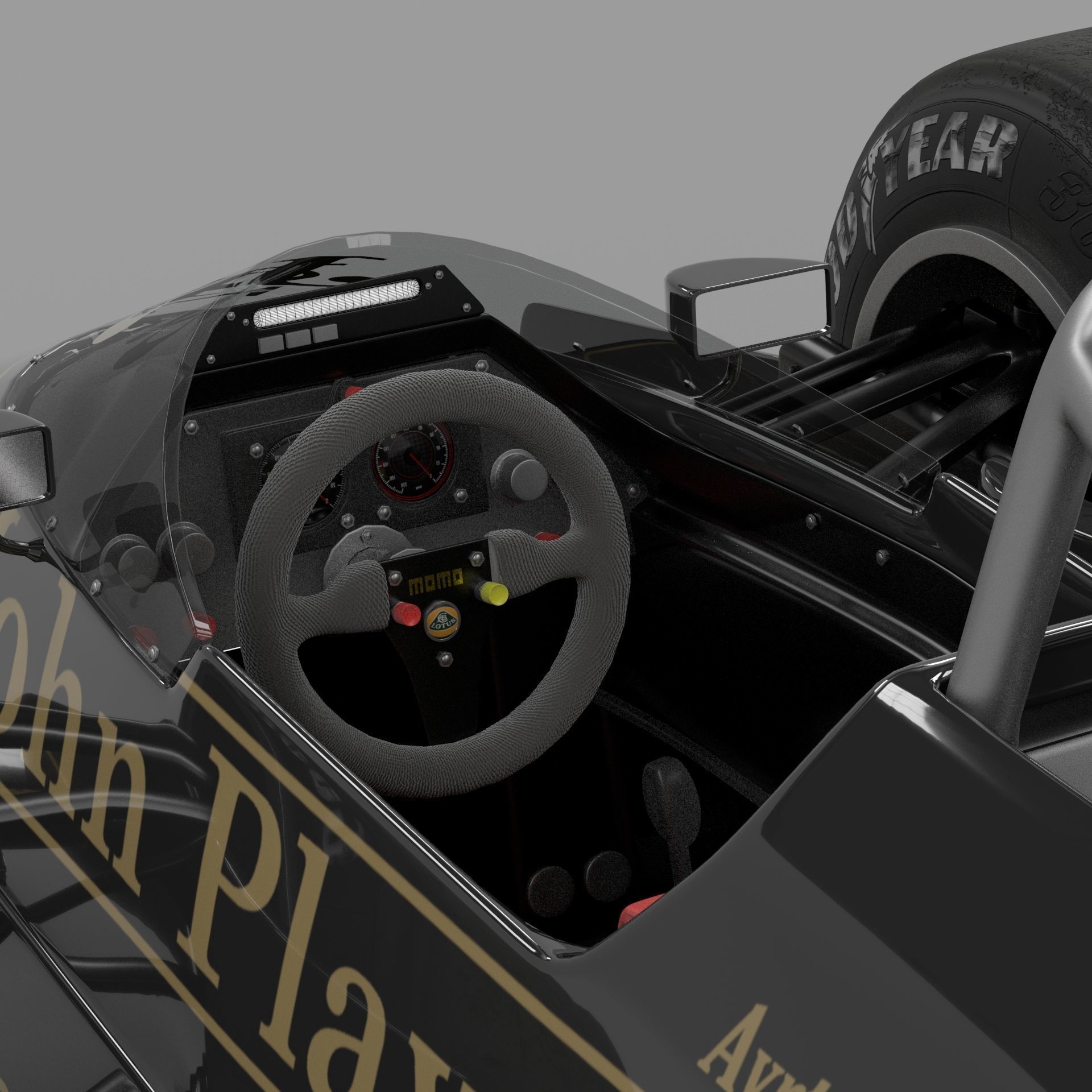 Lotus 98T Formula-1  3D model_4
