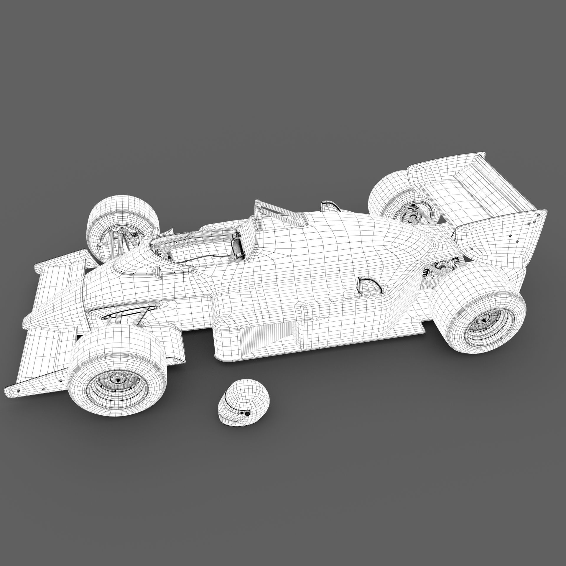 Lotus 98T Formula-1  3D model_10