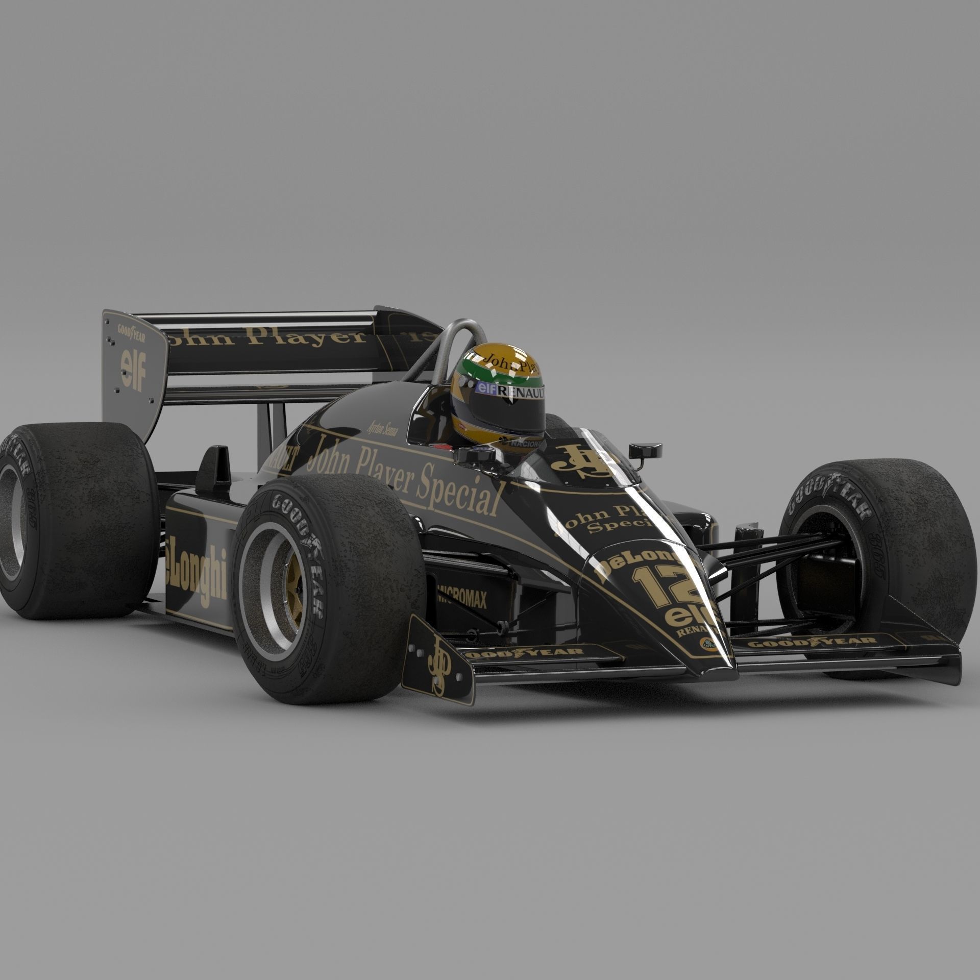 Lotus 98T Formula-1  3D model_1