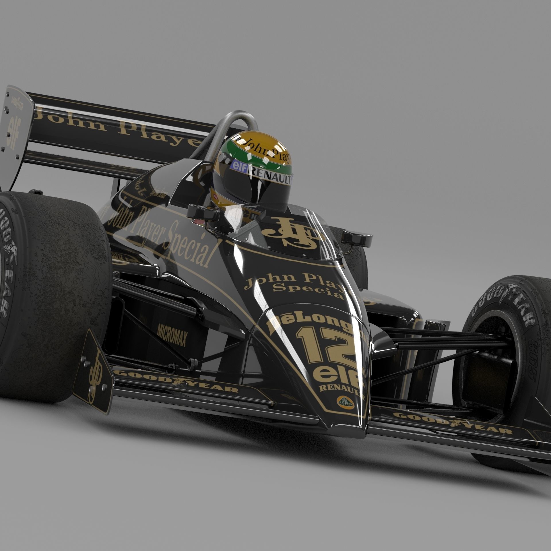 Lotus 98T Formula-1  3D model_3