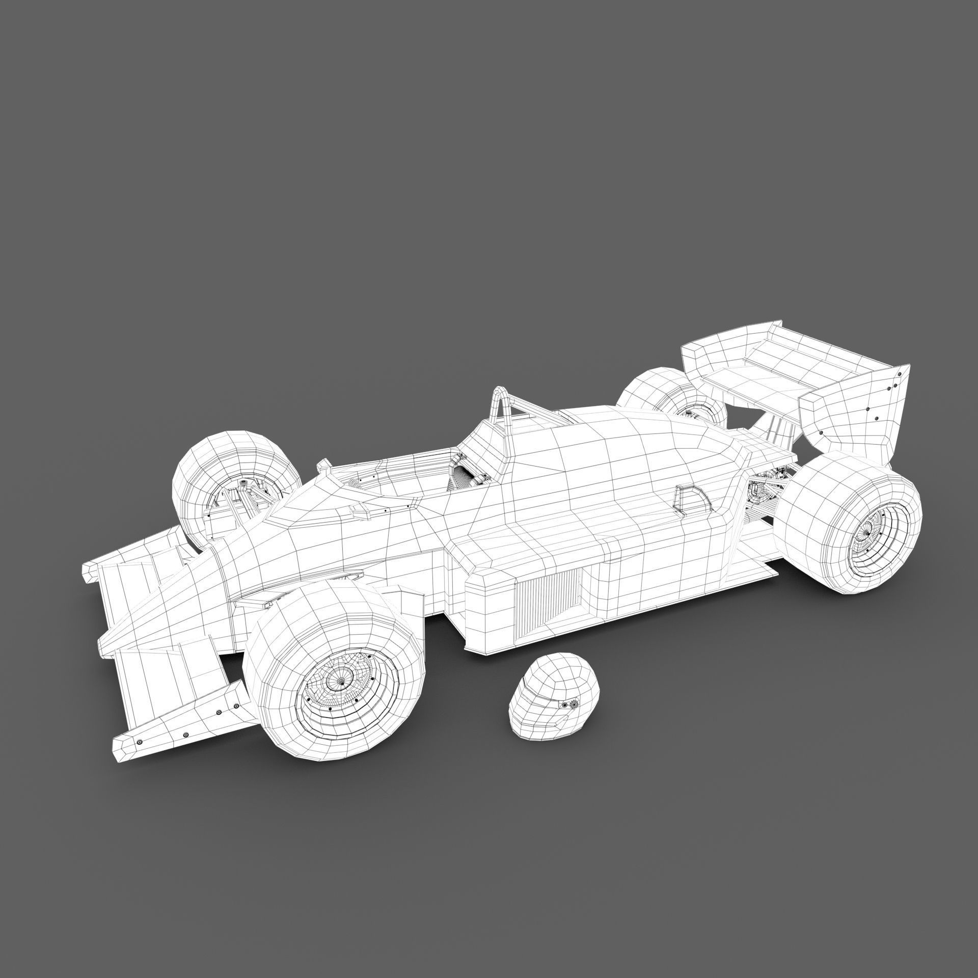 Lotus 98T Formula-1  3D model_9