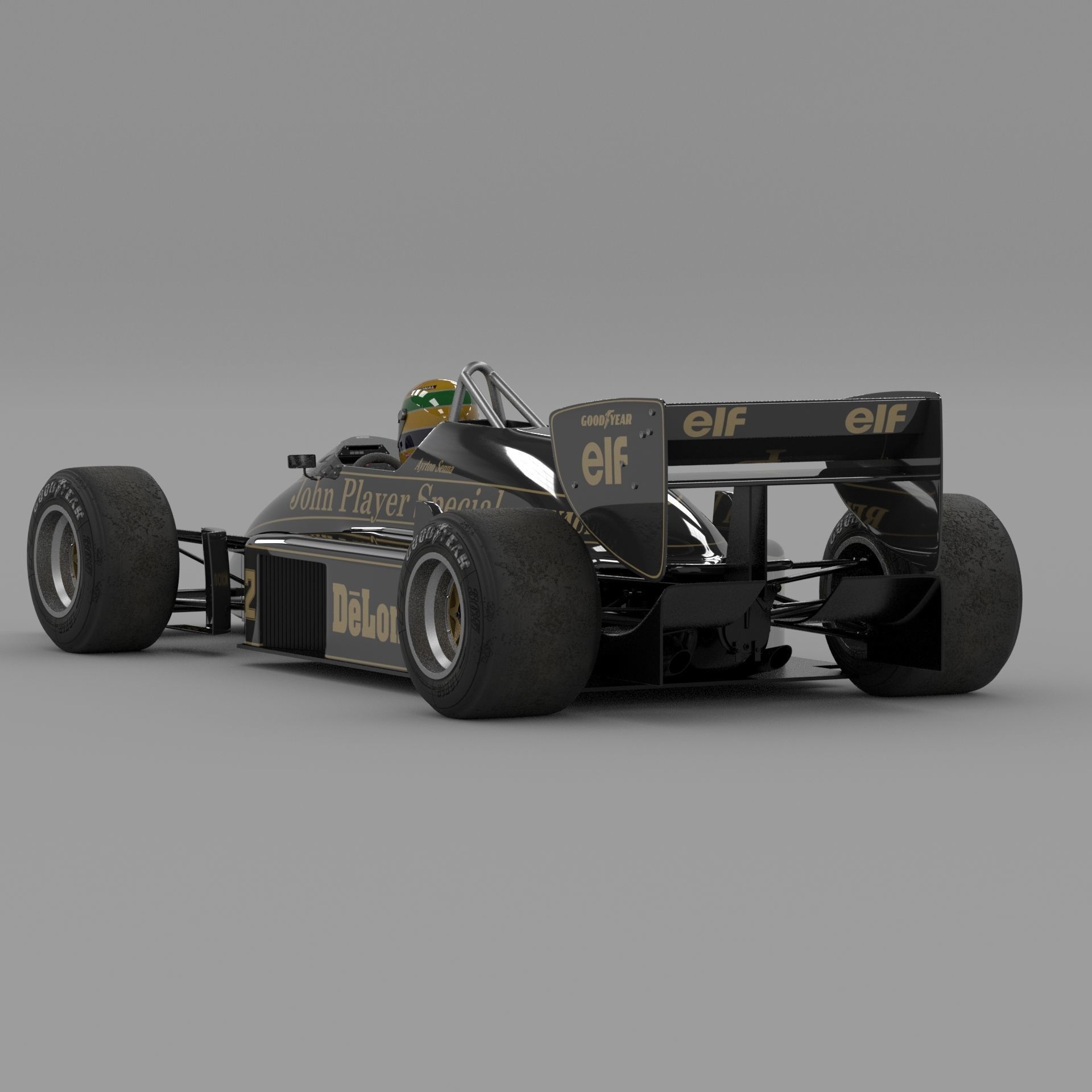 Lotus 98T Formula-1  3D model_6