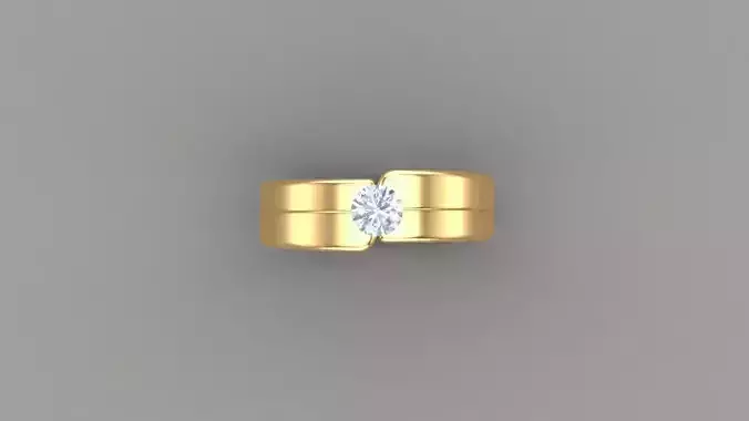 Diamond Men Ring Cad File MR  95