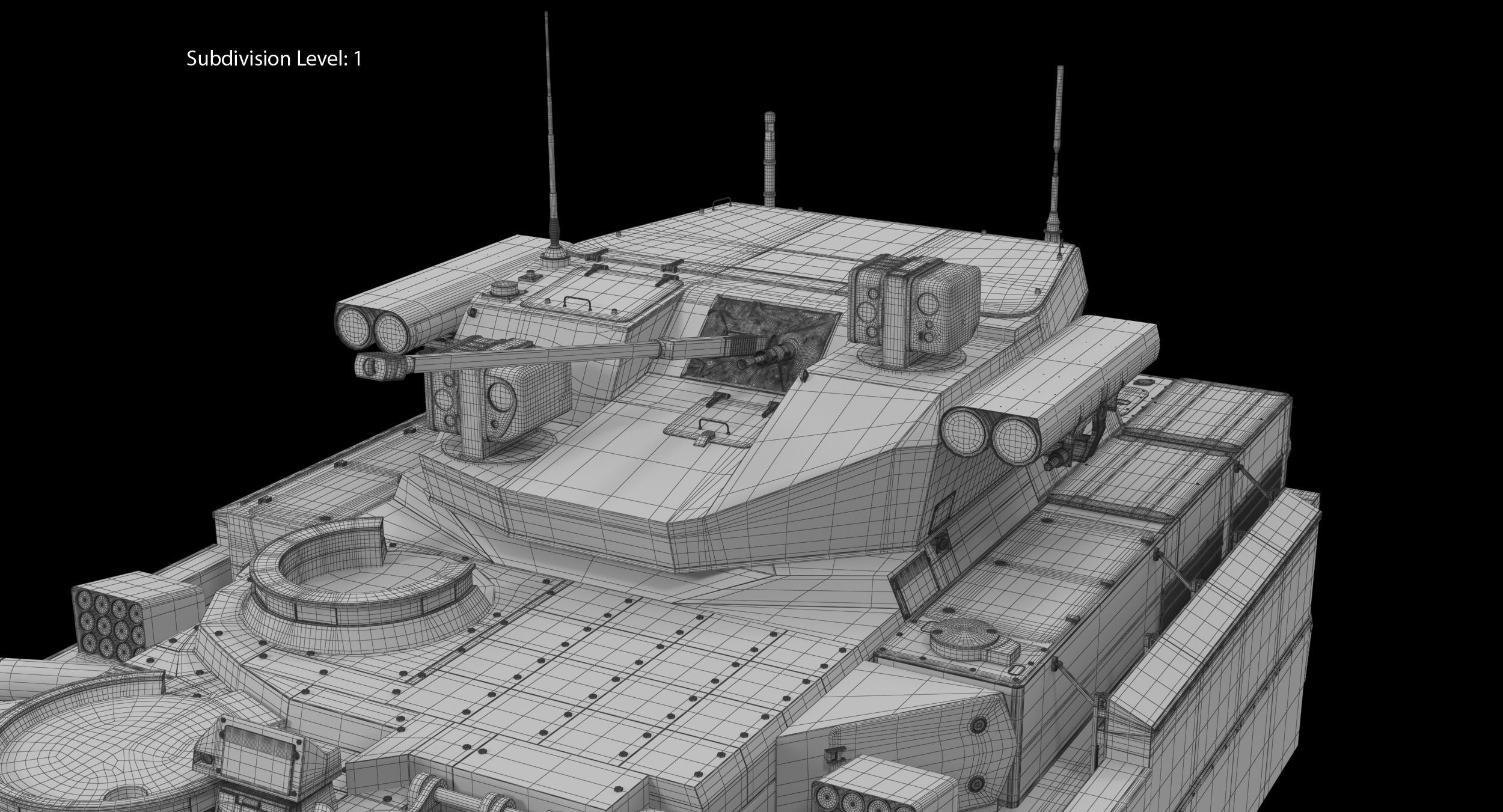 T-15 Armata Green Dirt No Logo Low-poly 3D model_27