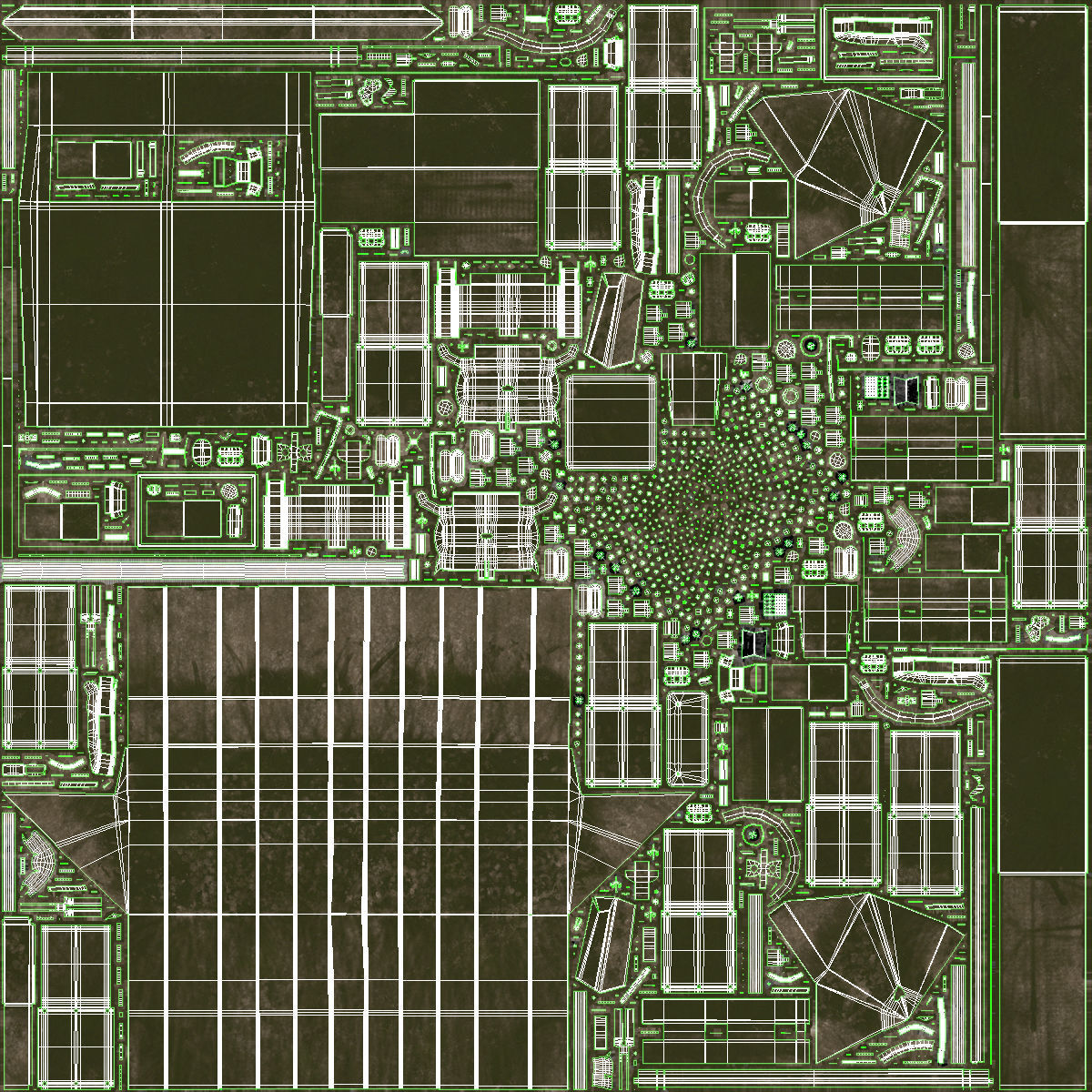 T-15 Armata Green Dirt No Logo Low-poly 3D model_40