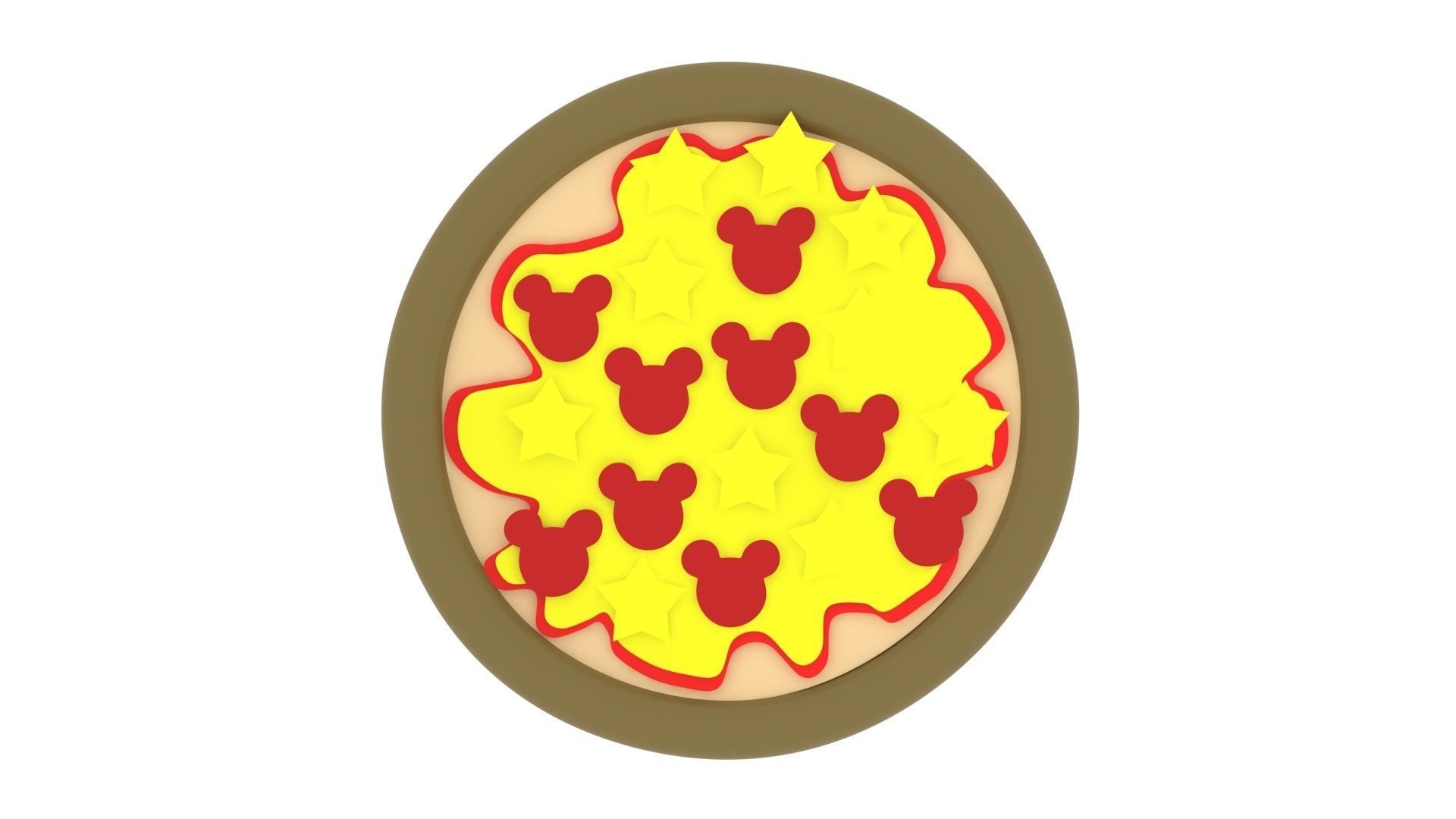 Pizza From Plasticine 3D model_5