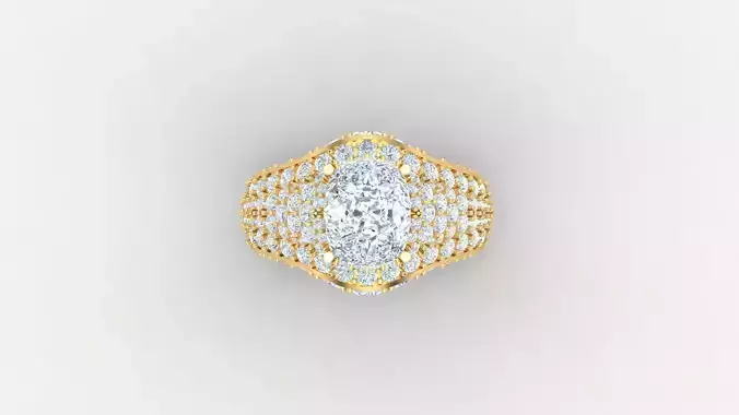 Diamond Men Ring Cad File MR  83