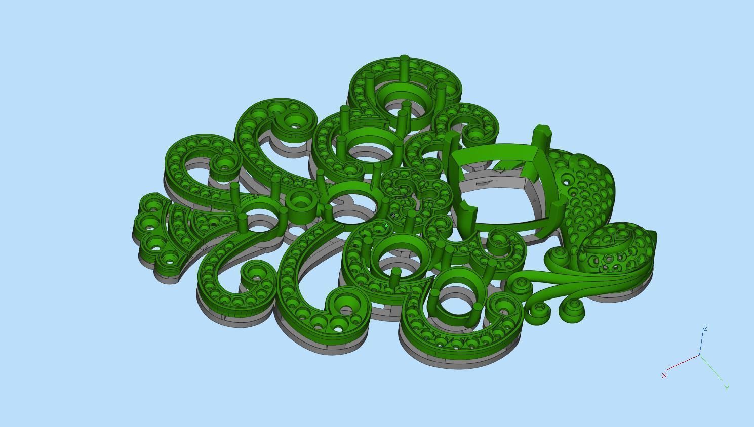 bird broosh 3D print model_16