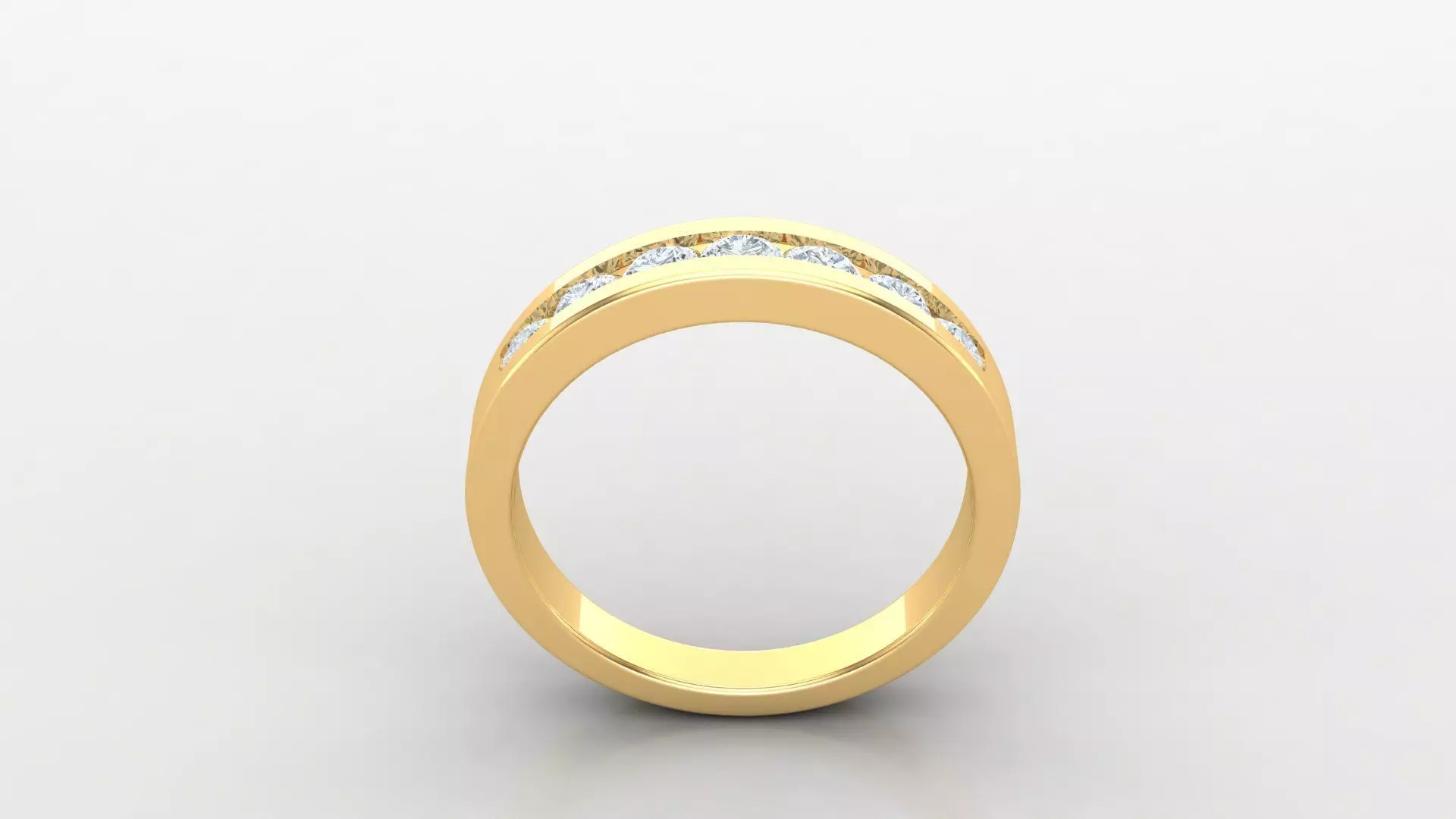 Diamond Men Ring Cad File MR 65 3D print model_0