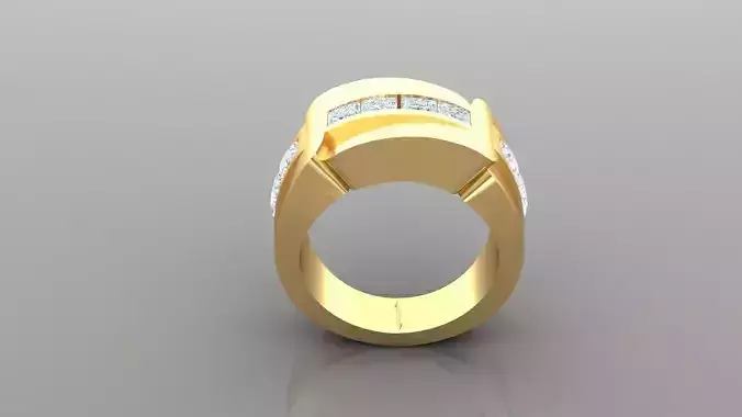 Diamond Men Ring Cad File MR  99