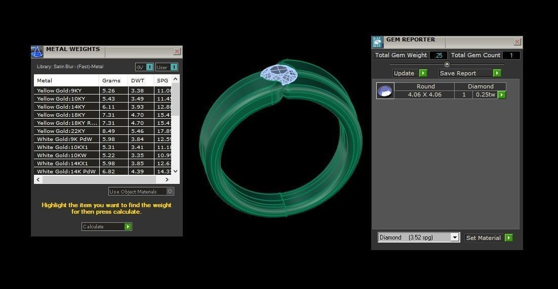 Diamond Men Ring Cad File MR  95 3D print model_6