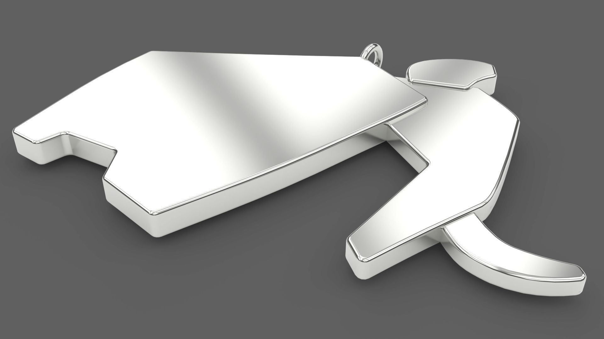 Mammoth Pendant 3D print model_3