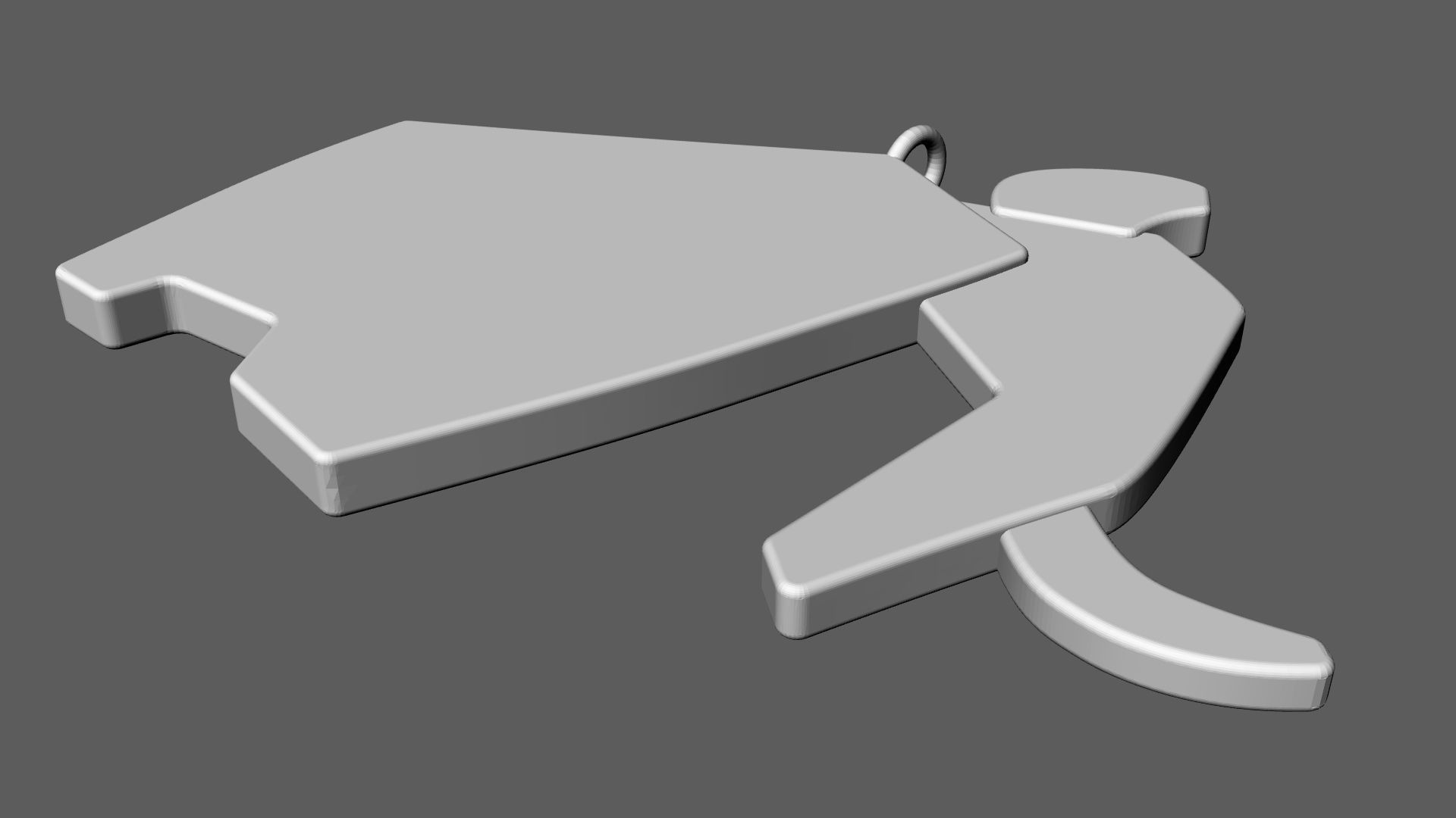 Mammoth Pendant 3D print model_11