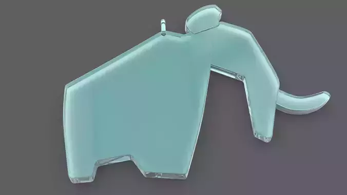 Mammoth Pendant 3D print model