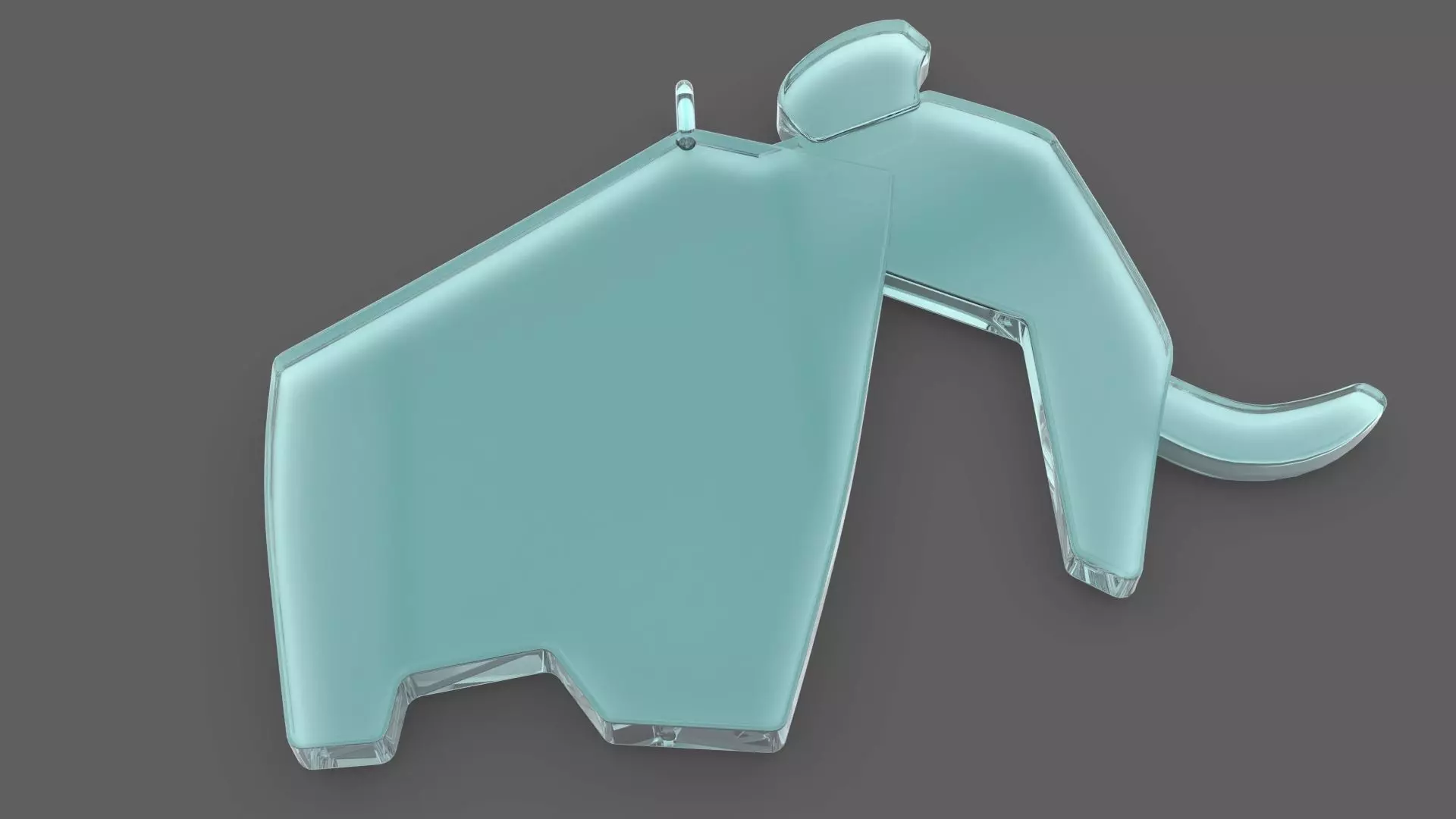 Mammoth Pendant 3D print model_0