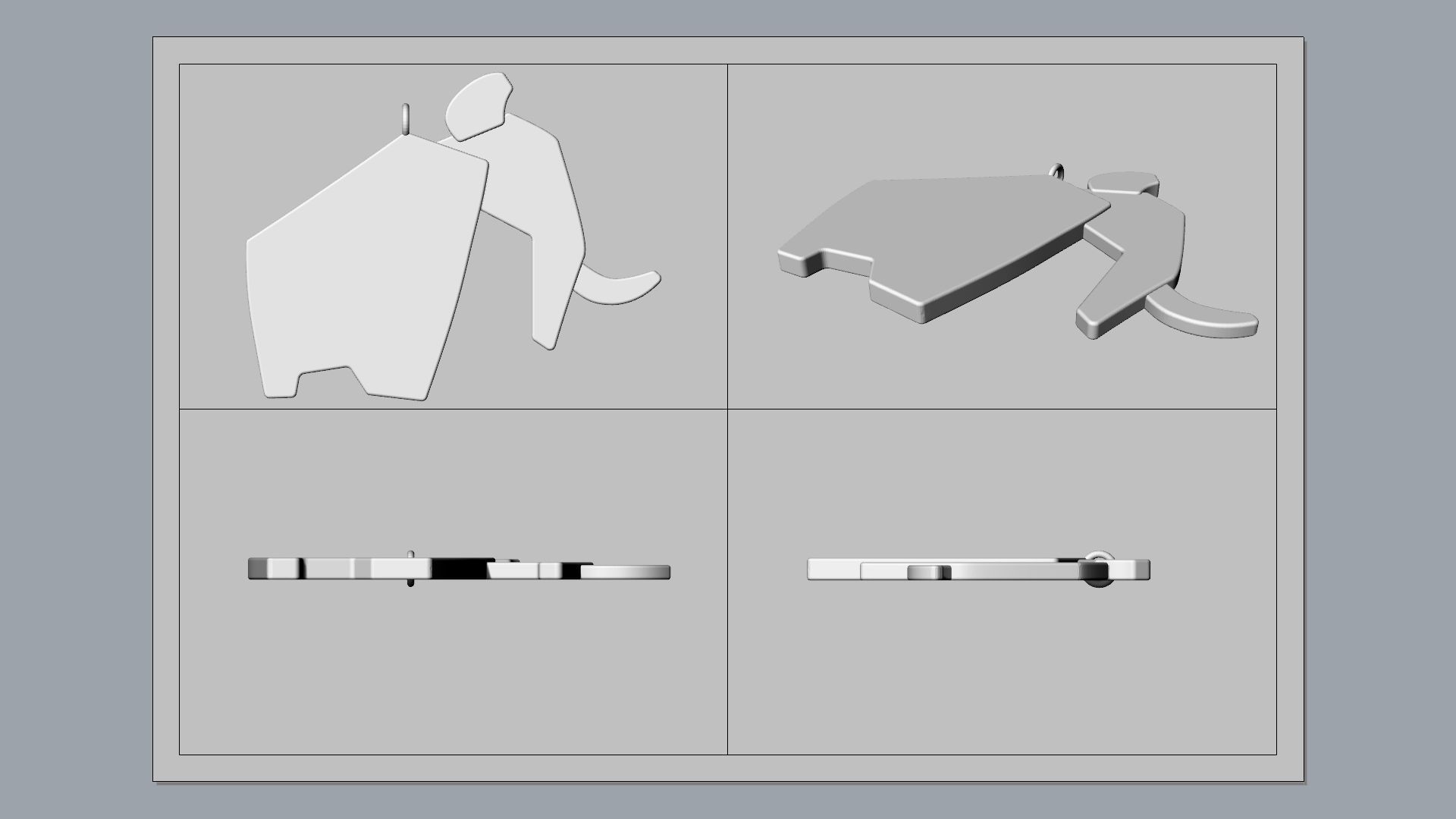 Mammoth Pendant 3D print model_15