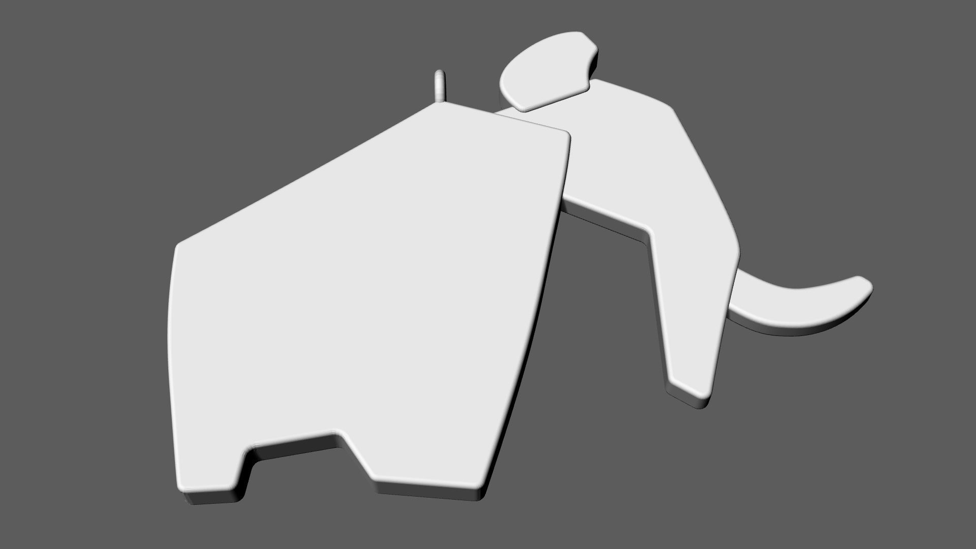 Mammoth Pendant 3D print model_10