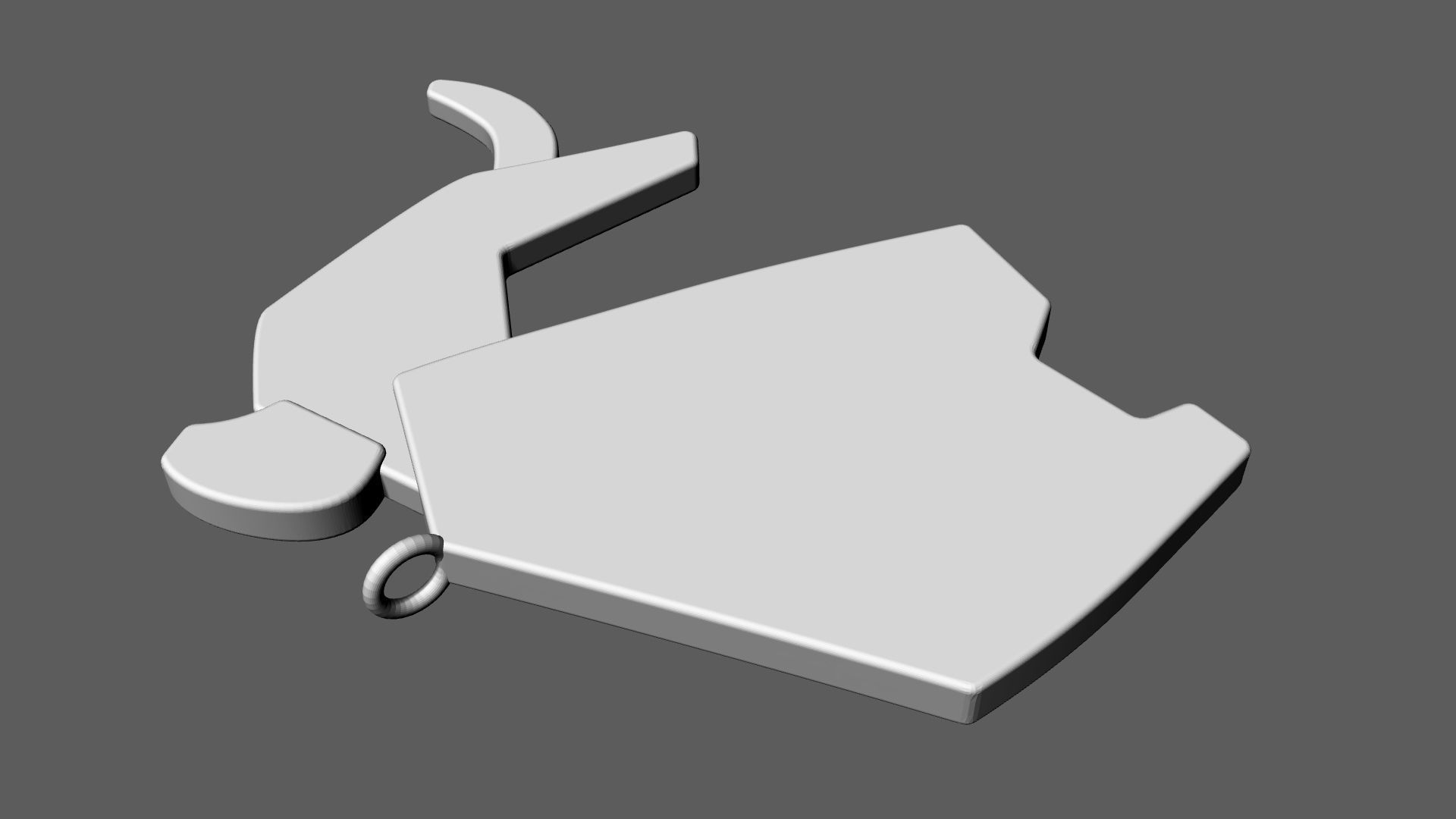 Mammoth Pendant 3D print model_12