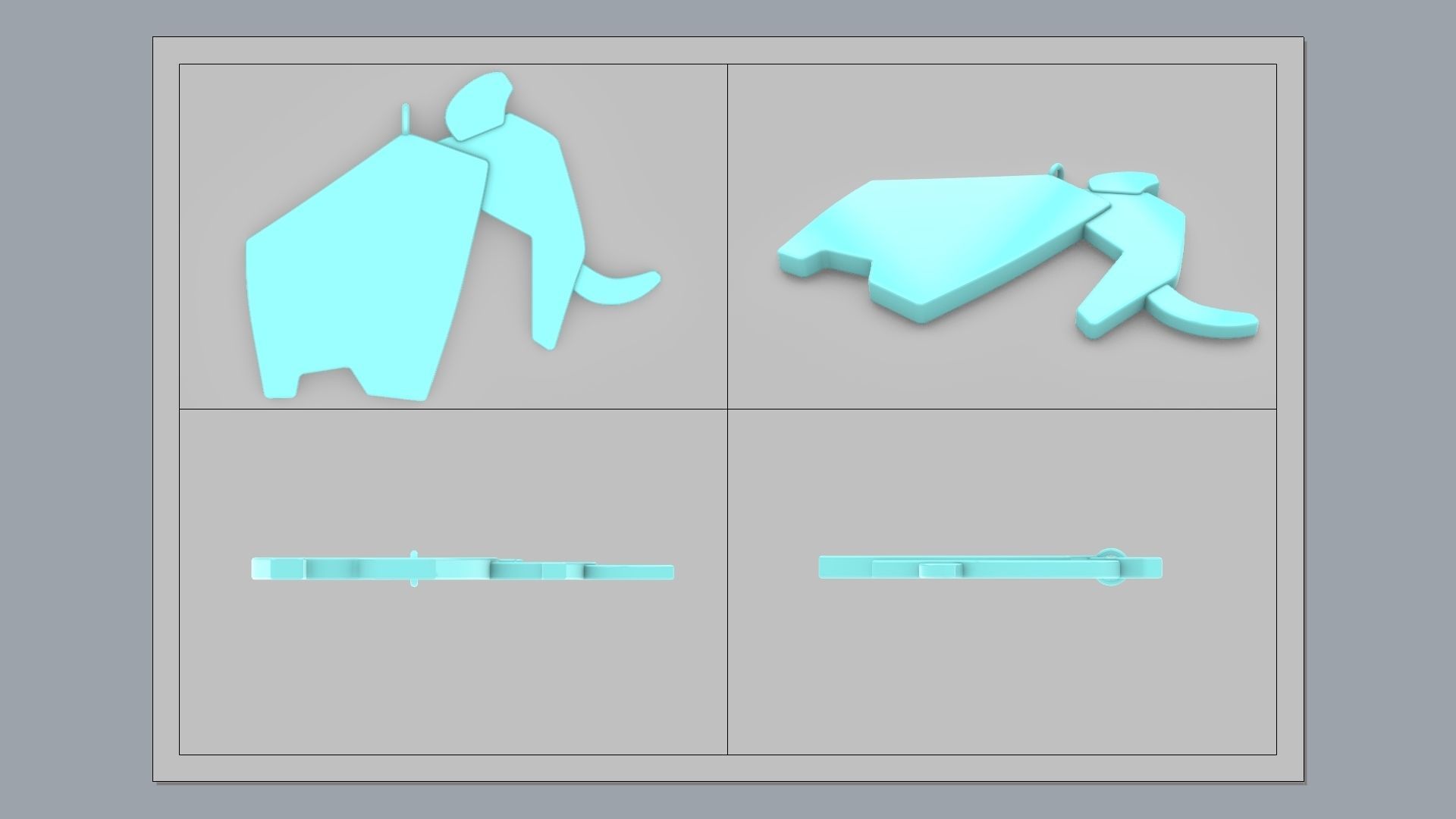 Mammoth Pendant 3D print model_9