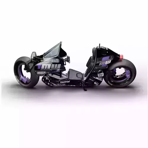 Cyberpunk motorcycle Random Represent