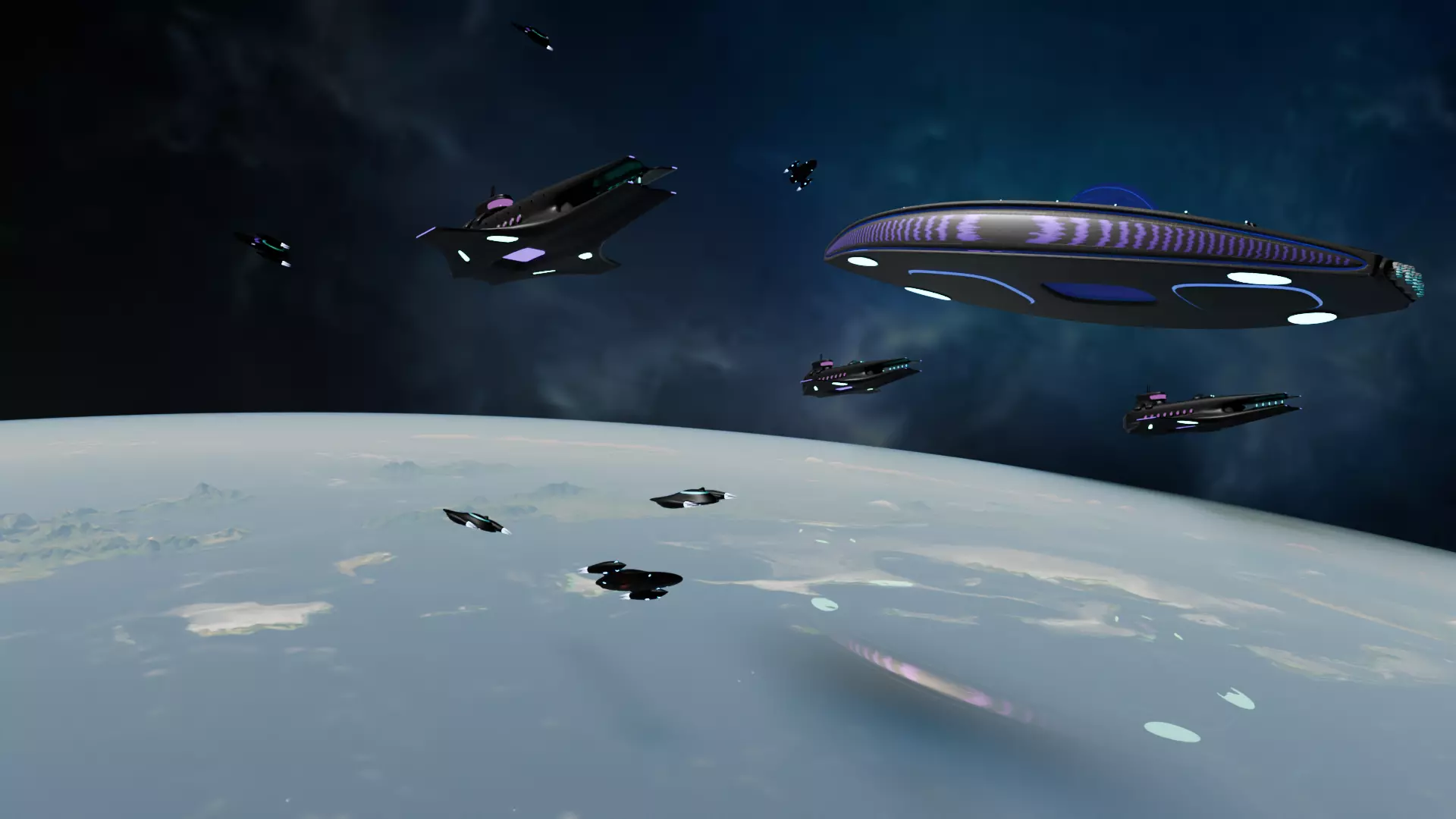 Space fleet 3D Model Collection_0