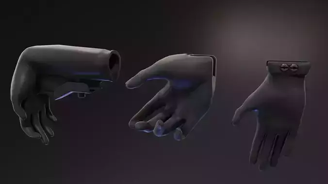 Helping Hands Attachments Low-poly 3D model