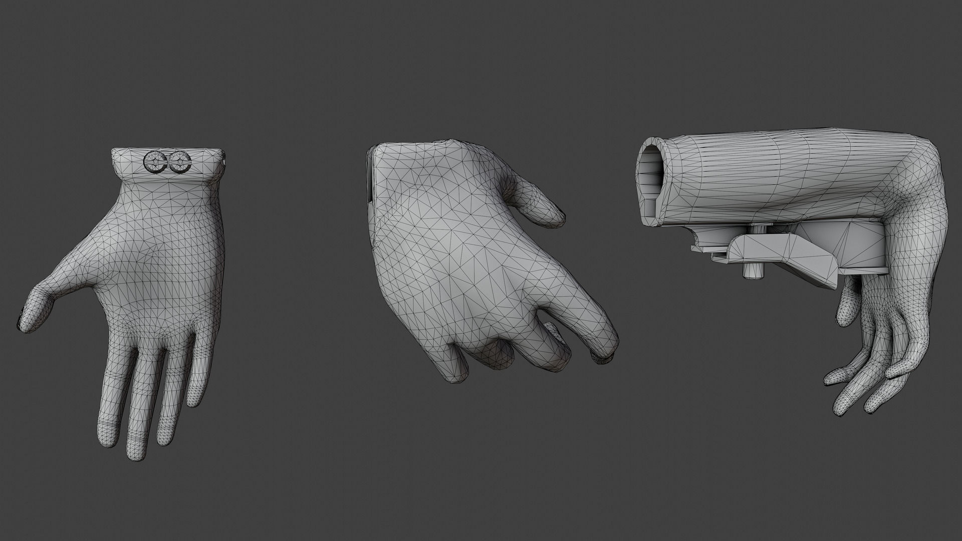 Helping Hands Attachments Low-poly 3D model_5