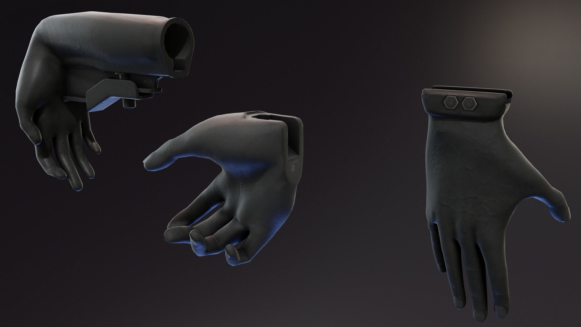 Helping Hands Attachments Low-poly 3D model_1