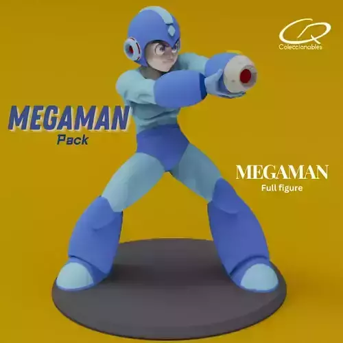 Megaman Pack Collection - MegaMan full figure 3D print model