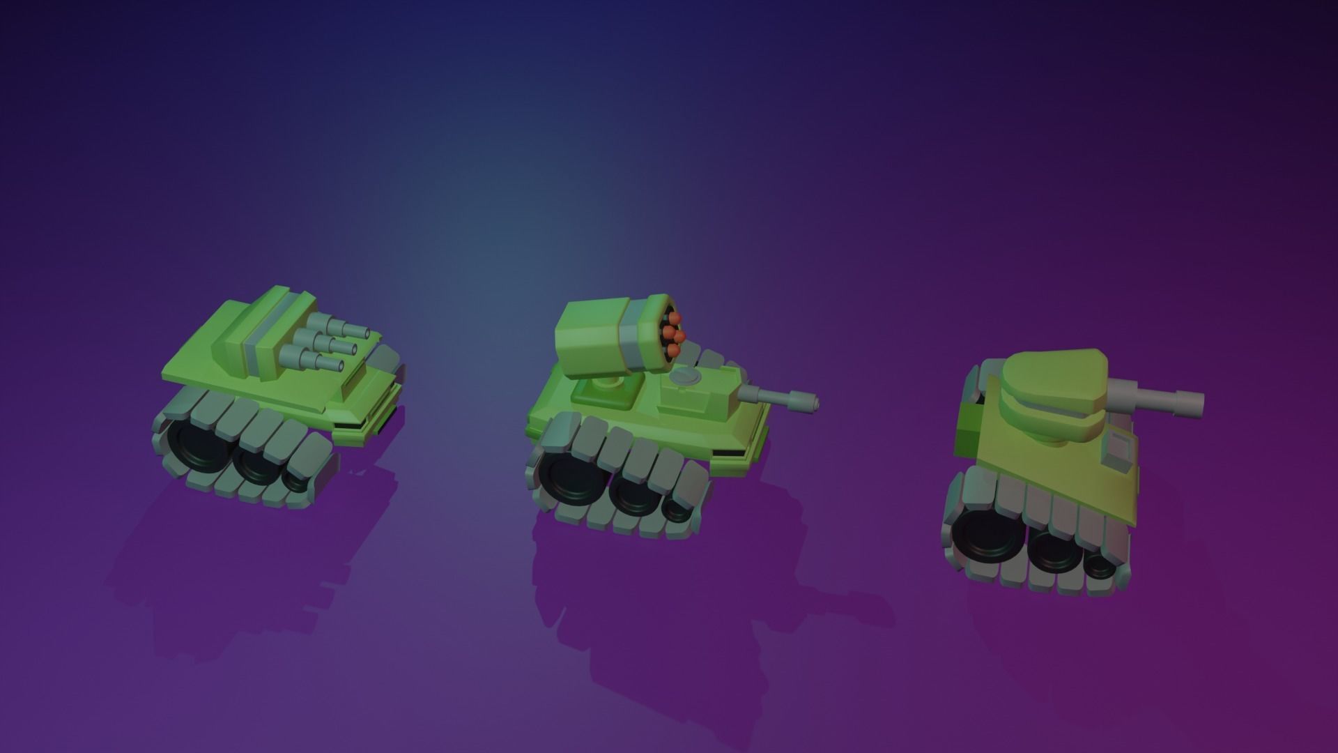 3D Military Vehicles pack Low-poly 3D model_5