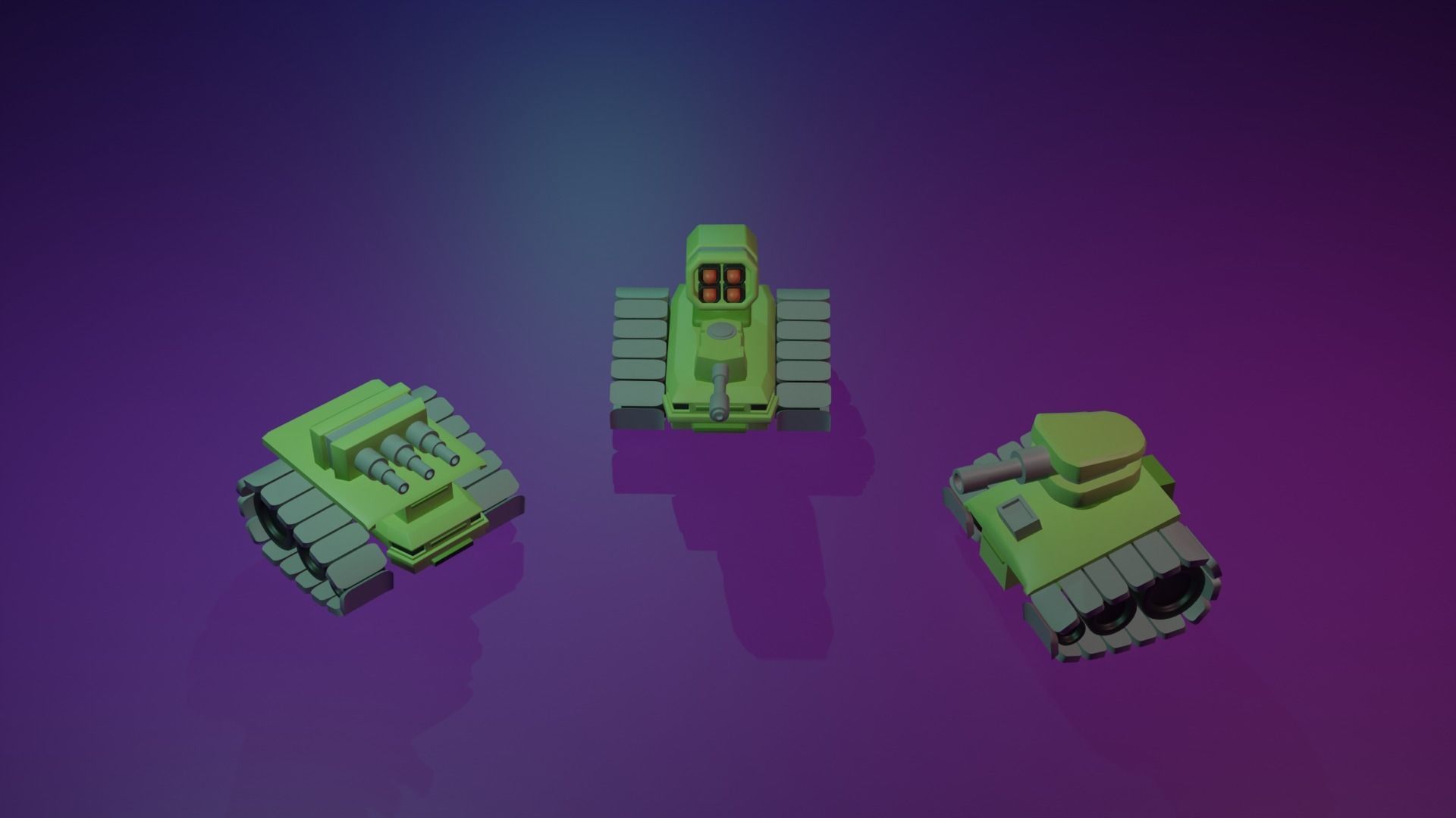 3D Military Vehicles pack Low-poly 3D model_4