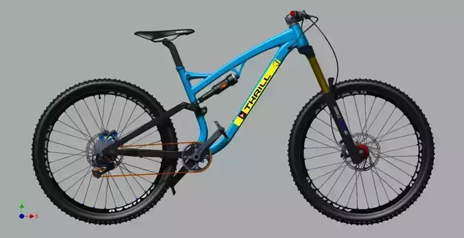 Trail bike 3D model