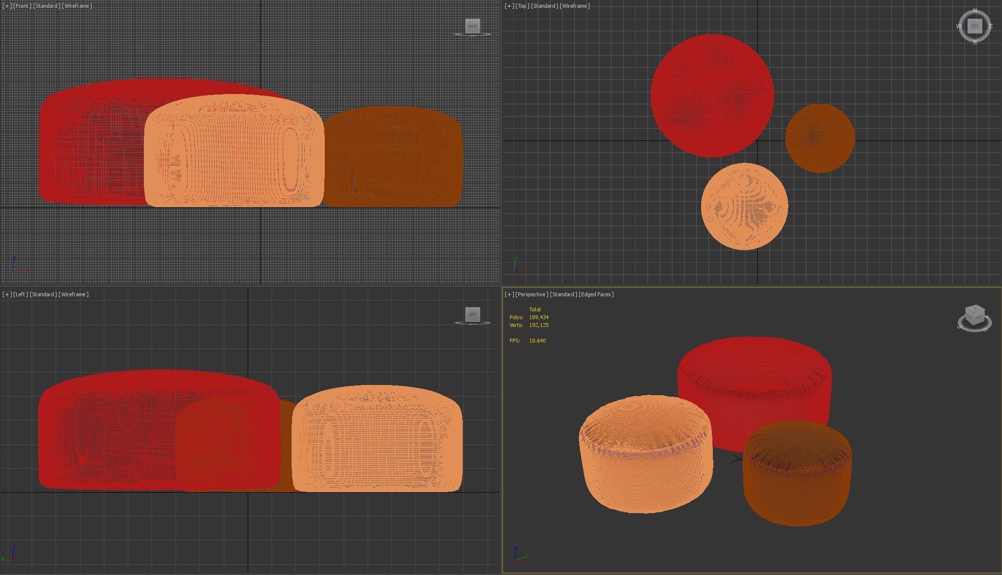 Ottoman Casamania  Horm Pouf Polon 3D model_6