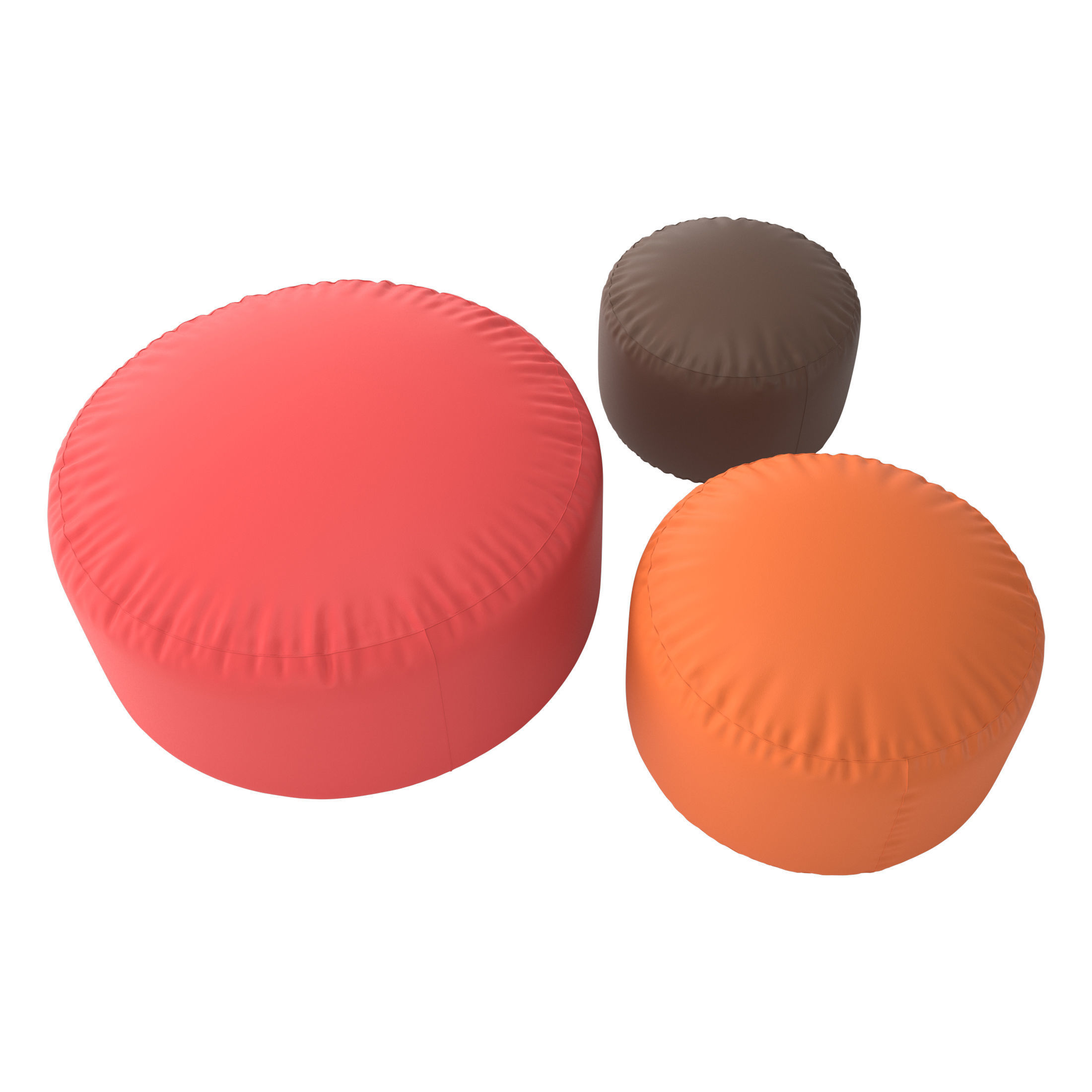 Ottoman Casamania  Horm Pouf Polon 3D model_4
