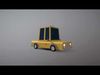 Low-Poly Taxi Low-poly 3D model_1