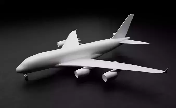 Airbus A380 3D print ready model 3D print model