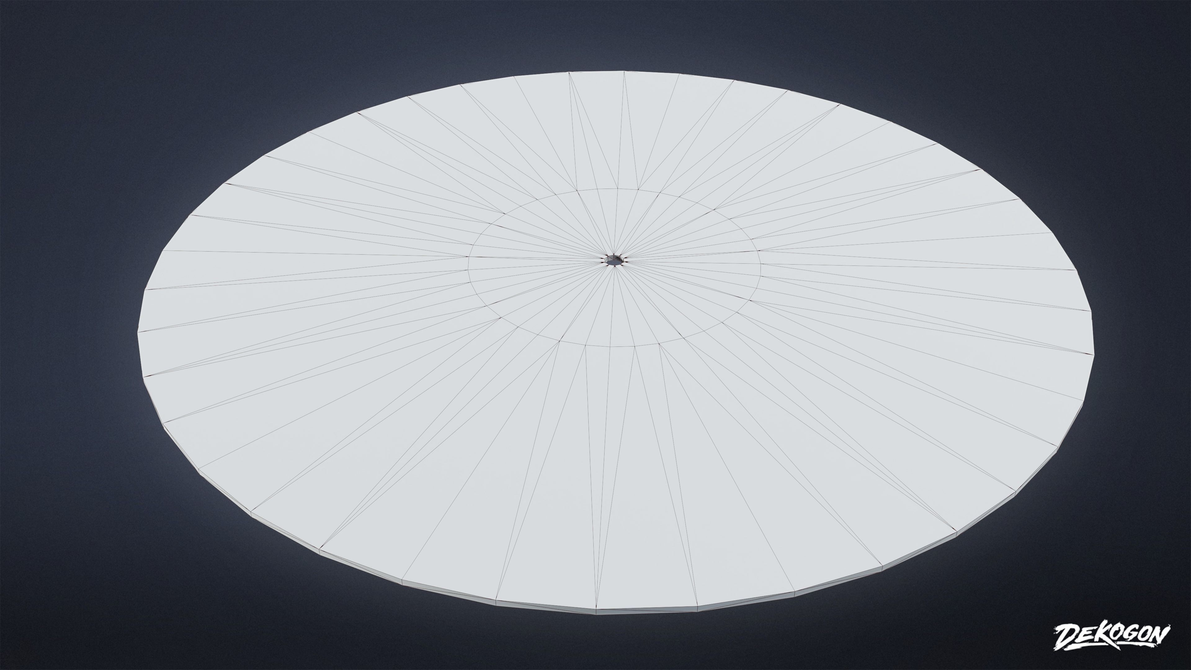 ART DECO - Record 01 - LOW POLY Low-poly 3D model_1