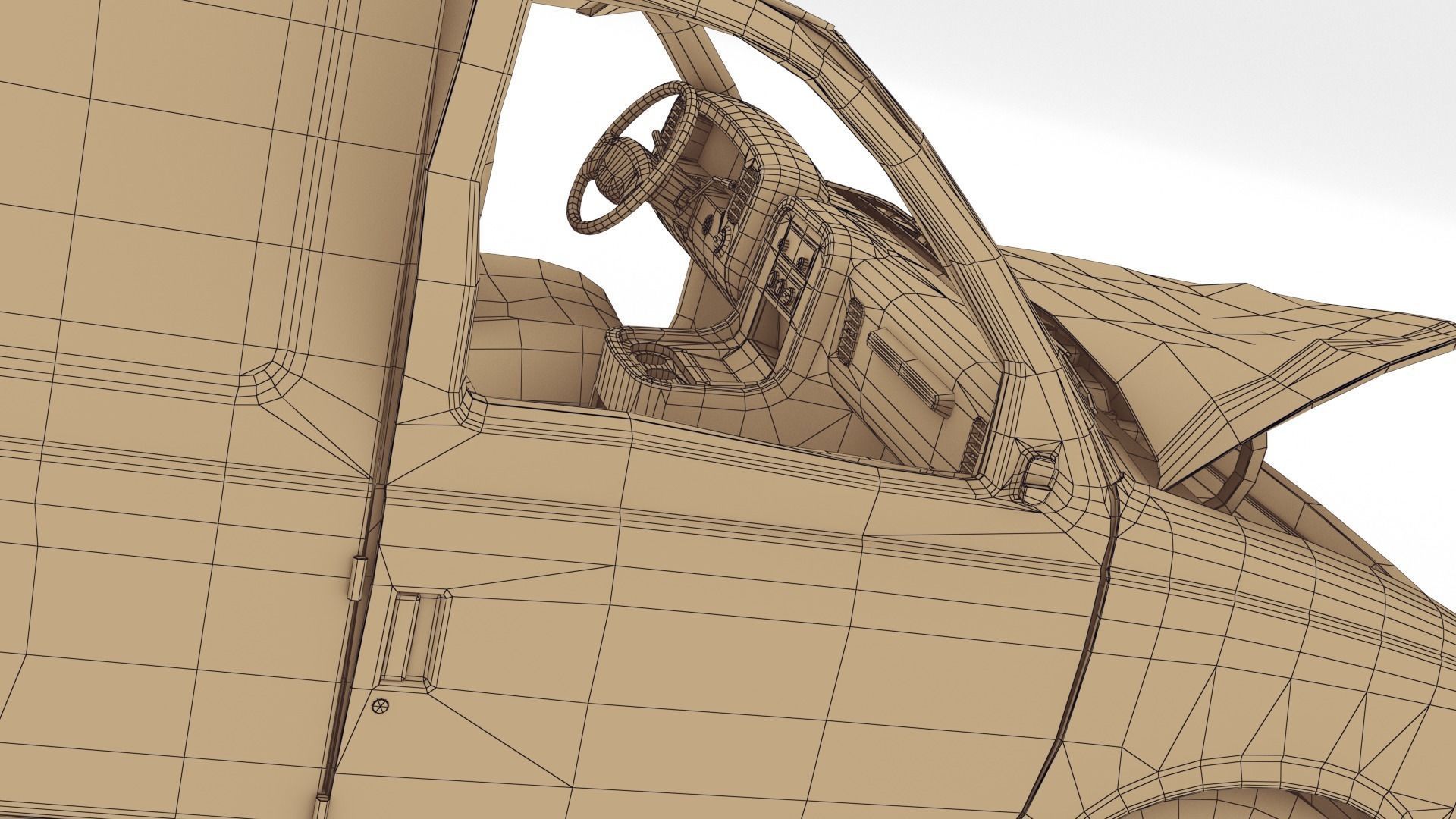 Crashed Van 01 Low-poly 3D model_23