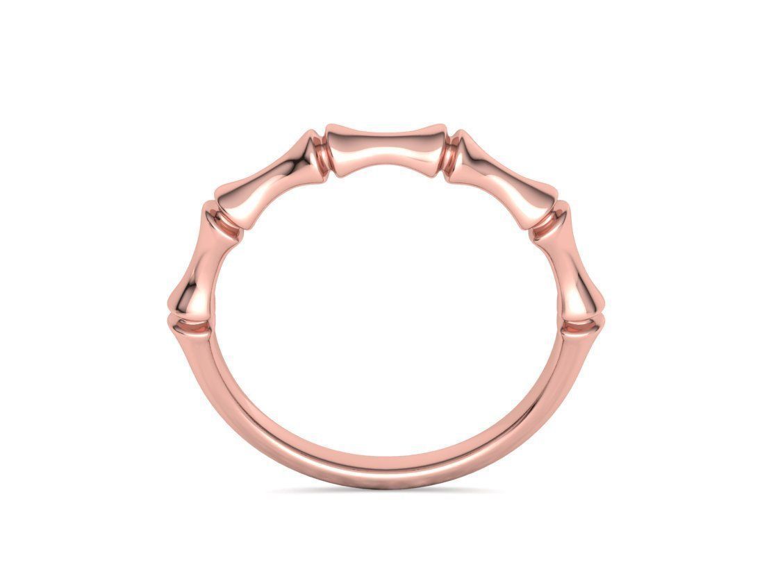 Bamboo Stackable Band Stacking Band Ring 3Dmodel 3D print model_19