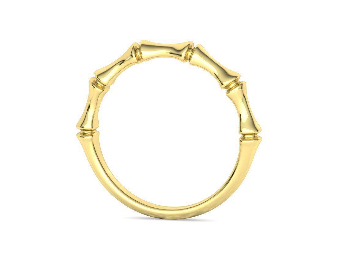 Bamboo Stackable Band Stacking Band Ring 3Dmodel 3D print model_23