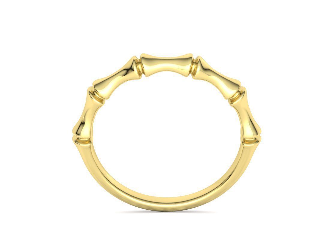 Bamboo Stackable Band Stacking Band Ring 3Dmodel 3D print model_20