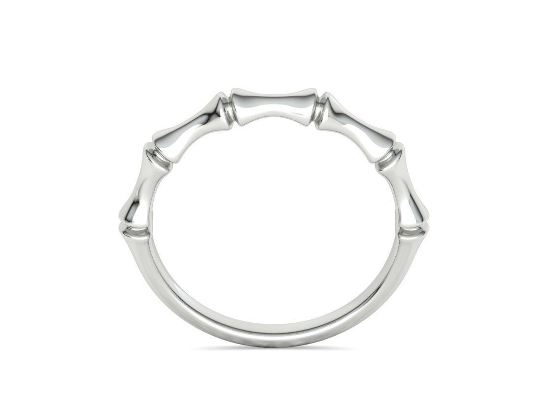 Bamboo Stackable Band Stacking Band Ring 3Dmodel 3D print model_21
