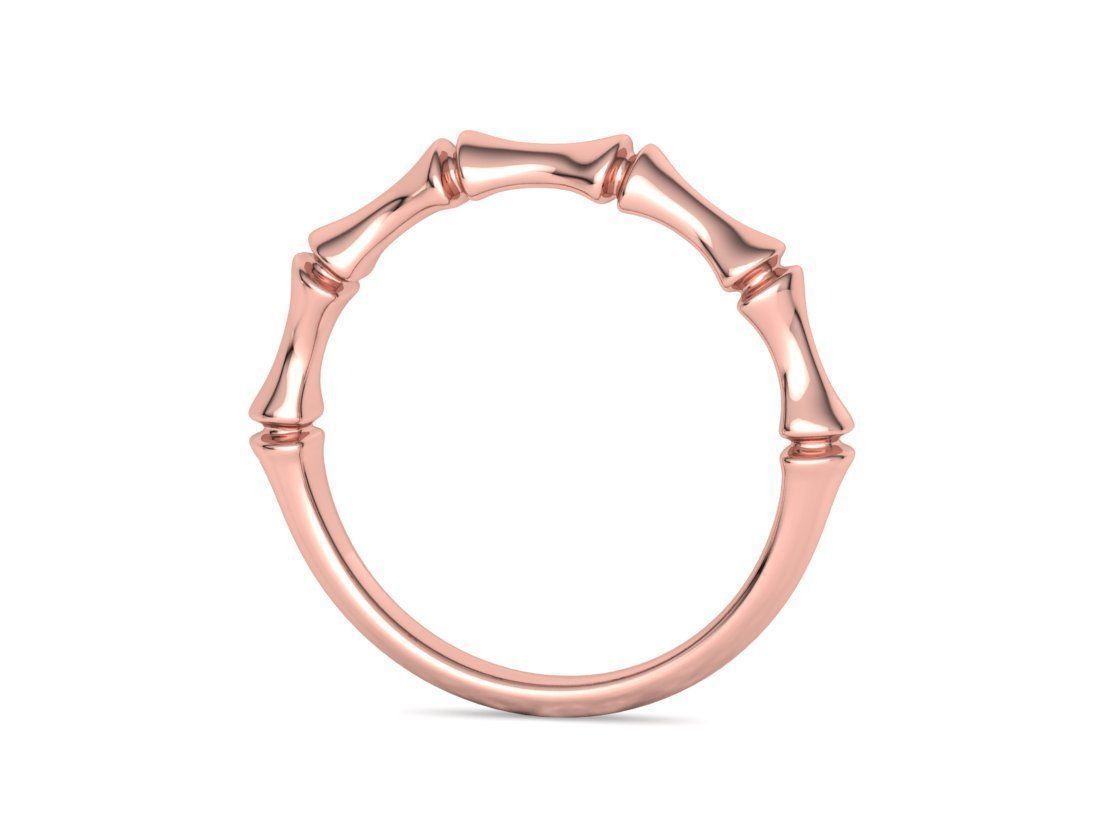 Bamboo Stackable Band Stacking Band Ring 3Dmodel 3D print model_22
