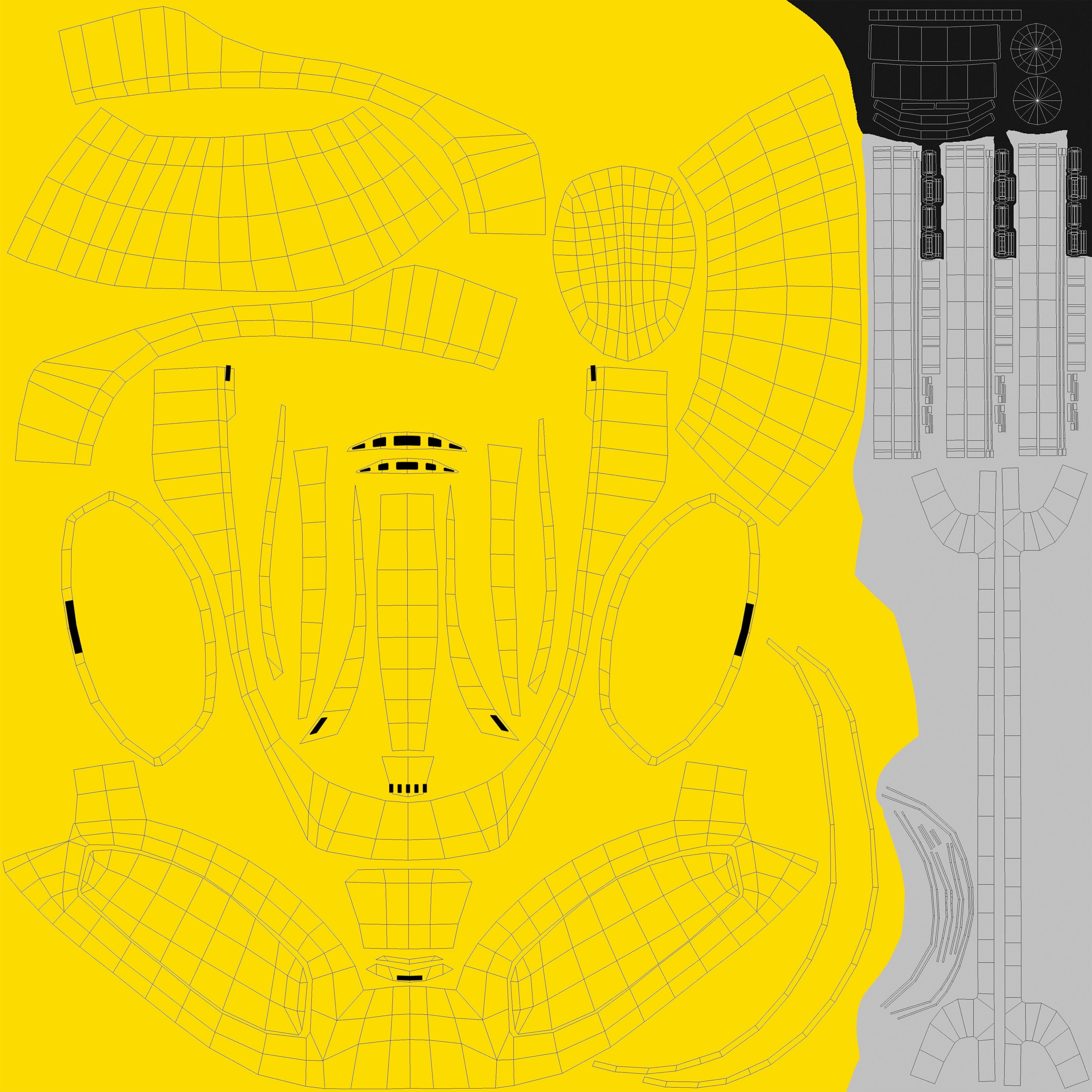 Safety Helmet - uvmap Low-poly 3D model_2