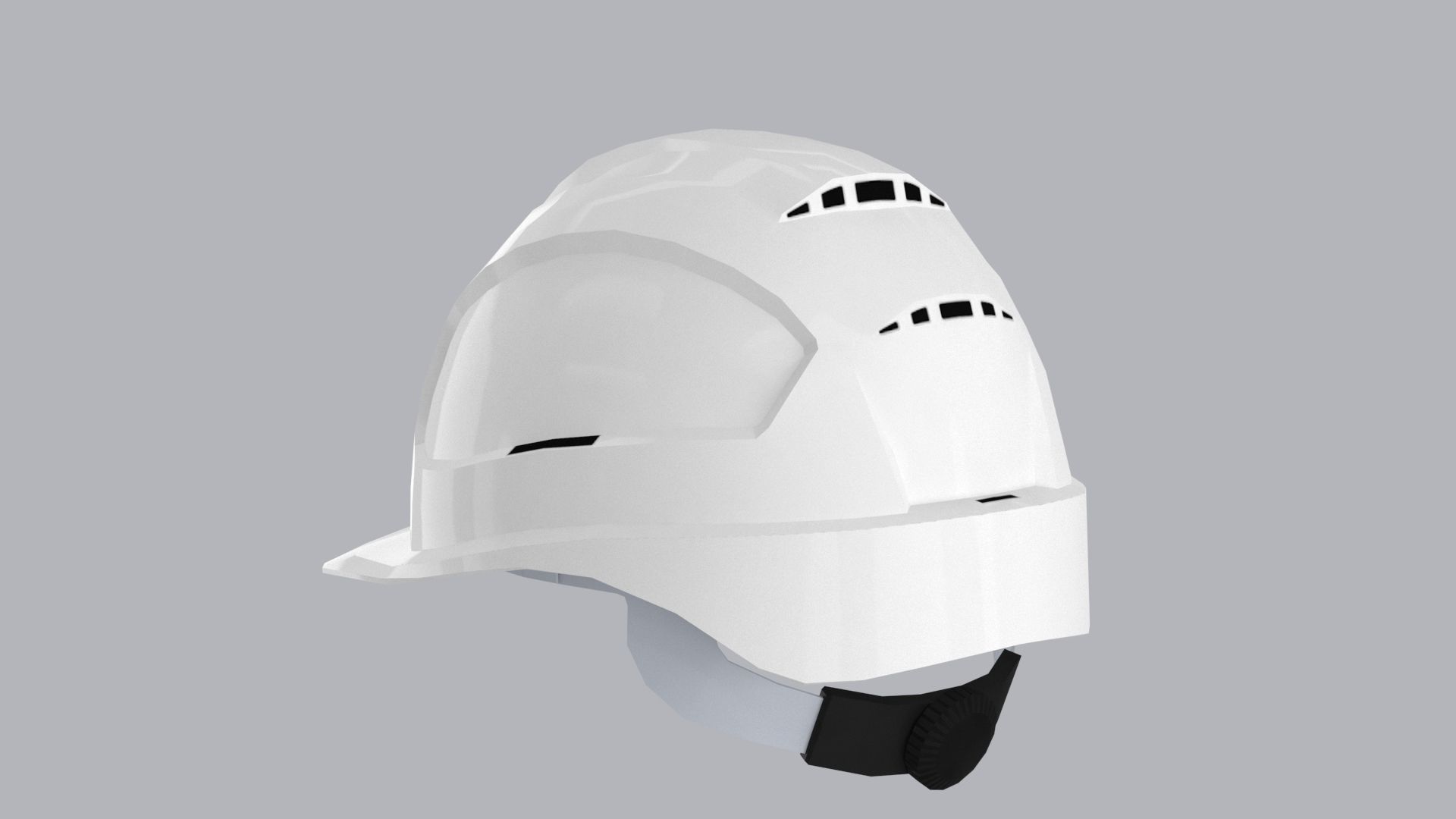 Safety Helmet - uvmap Low-poly 3D model_7