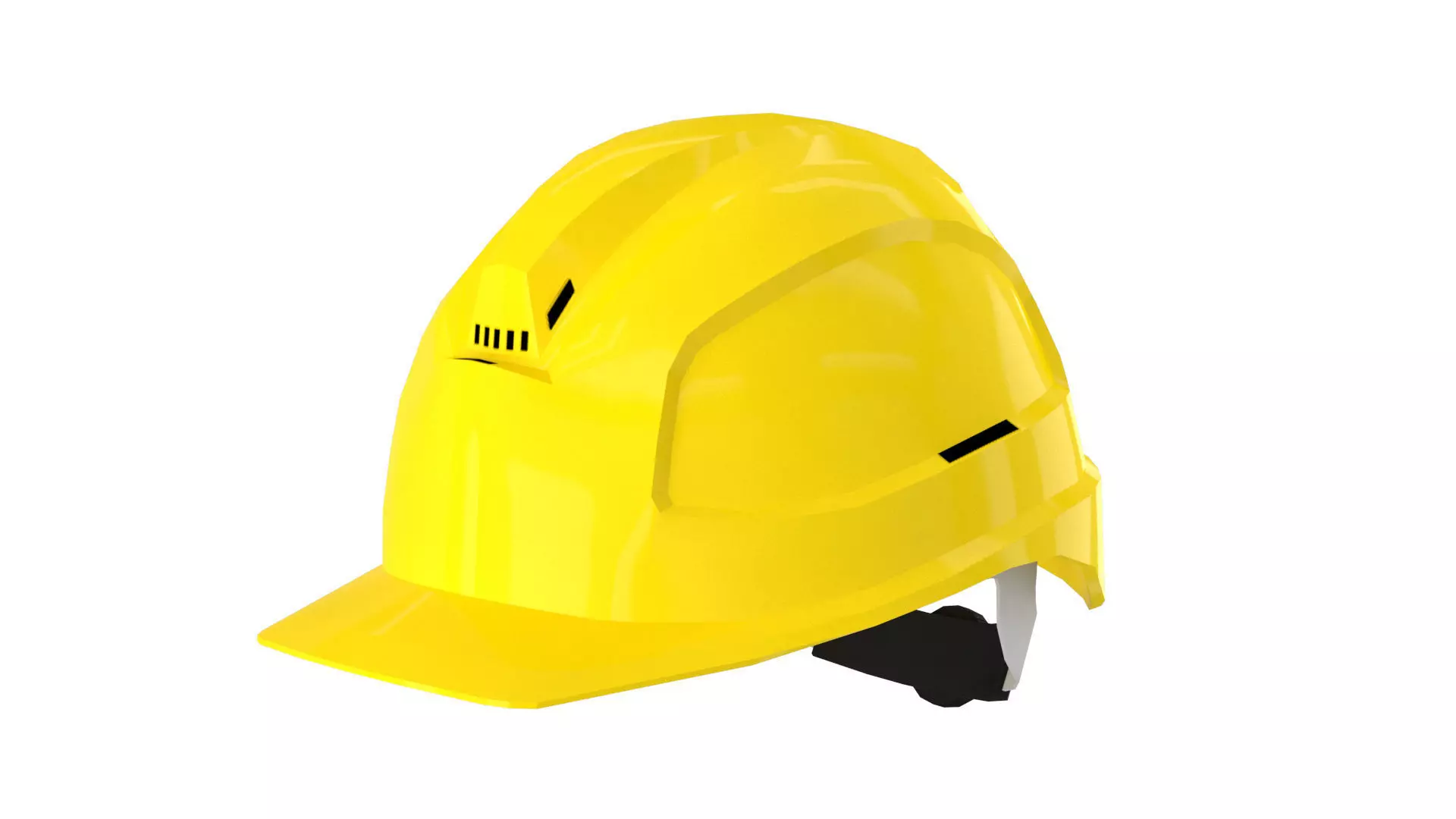 Safety Helmet - uvmap Low-poly 3D model_0