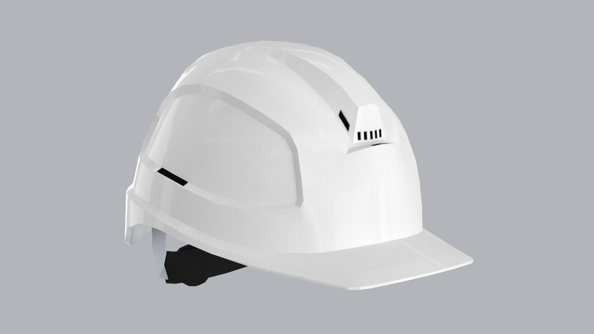 Safety Helmet - uvmap Low-poly 3D model_10